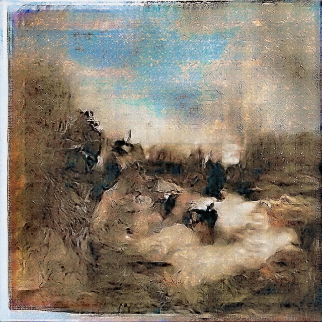No. 16 - A herd of wild animals walking across a dry grass field
